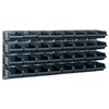 Estante de pared x2 con 32 contenedores 181211 de Raaco