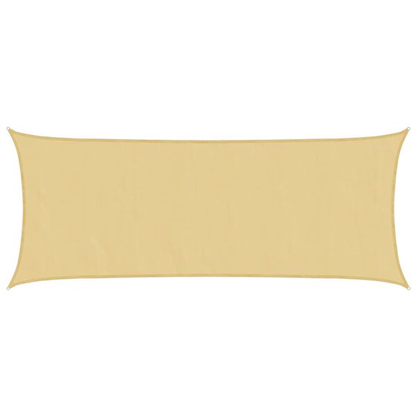 vidaXL Toldo de vela poli&eacute;ster oxford 100% arena 5x2 m