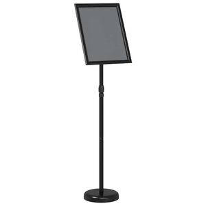 vidaXL Pantallas de Feria Negro 25 x 25 x 125 cm Aluminio