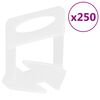 vidaXL Calzos para nivelaci&oacute;n de azulejos 250 unidades 2 mm