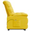 vidaXL Sill&oacute;n elevable de tela amarillo