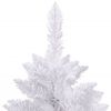 vidaXL Árbol de Navidad artificial con bisagras y soporte blanco 210cm
