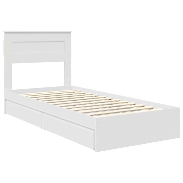 vidaXL Cama con almacenamiento 75 x 190 cm Madera de ingenier&iacute;a