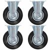 vidaXL Ruedas fijas 4 unidades 125 mm