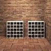 vidaXL Estante de Vino 2 pcs 56 x 25 x 56 cm Madera de pino macizo