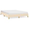 vidaXL Cama sin colch&oacute;n tela color crema 140x190 cm