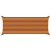 vidaXL Toldo Vela de Sombra Naranja y Marr&oacute;n 5 x 2 m