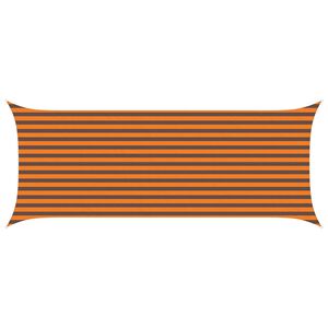 vidaXL Toldo Vela de Sombra Naranja y Marr&oacute;n 5 x 2 m