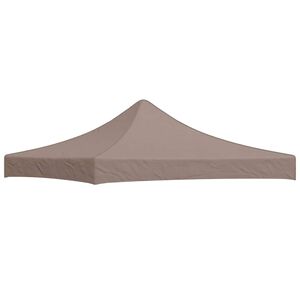 vidaXL Techo de carpa para celebraciones taup&eacute; 3x3 m 270 g/m&sup2;