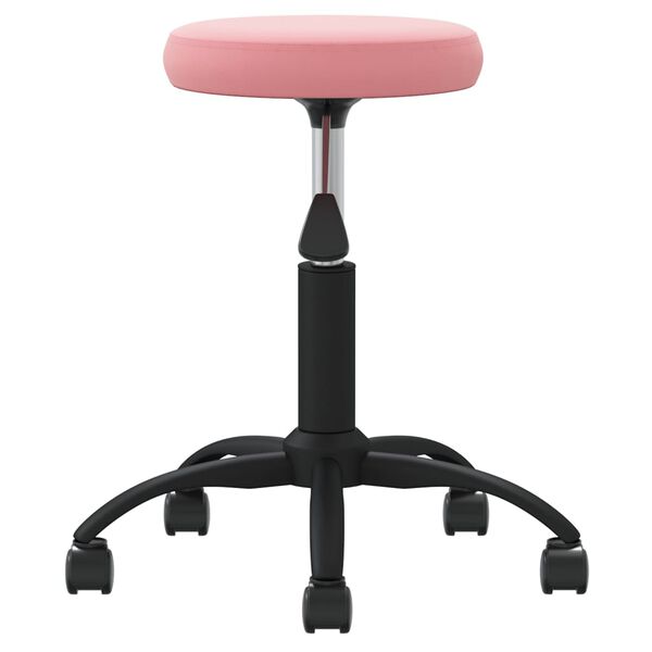 vidaXL Silla de comedor de terciopelo rosa