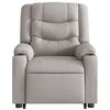 vidaXL Sill&oacute;n el&eacute;ctrico reclinable elevable de tela gris nube