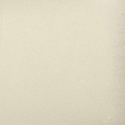 vidaXL Sofá de 3 plazas de cuero sintético color crema 180 cm