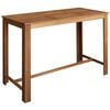 vidaXL Mesa de bar de madera maciza de acacia 150x70x105 cm