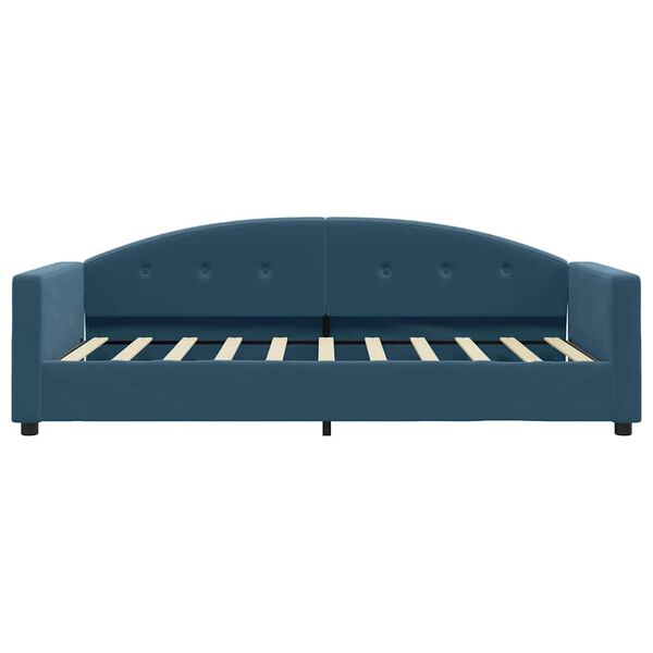 vidaXL Sof&aacute; cama sin colch&oacute;n terciopelo azul 80x200 cm