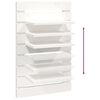 vidaXL Estantes mesitas de pared 2 uds madera maciza de pino blanco