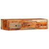 vidaXL Mesa consola de pared madera maciza de acacia 100x25x20 cm