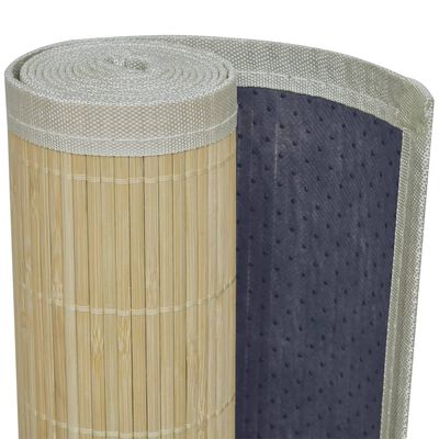 vidaXL Alfombra de bambú color natural 160x230 cm