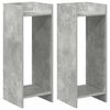 vidaXL Soporte de plantas 2 uds. Gris Concreto 30 x 30 x 80 cm