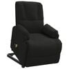 vidaXL Sill&oacute;n de masaje elevable de piel de ante artificial negro