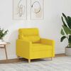 vidaXL Sill&oacute;n de tela amarillo claro 60 cm