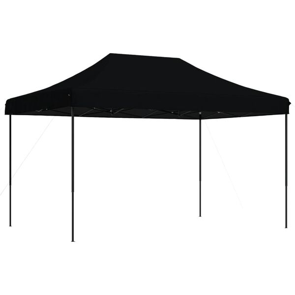 vidaXL Tienda de fiesta plegable Pop-Up negra 440x292x315 cm