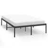 vidaXL Estructura de cama sin colch&oacute;n metal negro 120x190 cm
