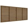 vidaXL Cabecero cama pared madera maciza pino marr&oacute;n miel 206x3x91,5cm