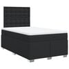 vidaXL Cama box spring con colch&oacute;n cuero sint&eacute;tico negro 120x200 cm