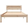 vidaXL Estructura de cama Marr&oacute;n 100 x 200 cm Madera de pino macizo