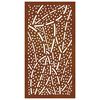 vidaXL Adorno de pared de jard&iacute;n acero corten dise&ntilde;o de hoja 105x55 cm