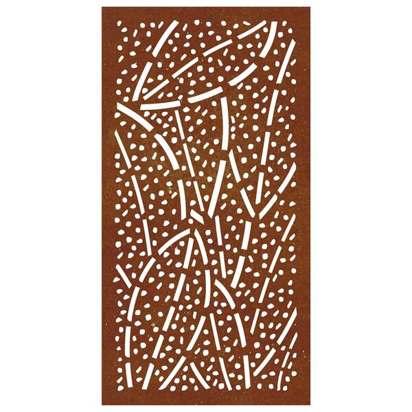 vidaXL Adorno de pared de jard&iacute;n acero corten dise&ntilde;o de hoja 105x55 cm