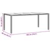 vidaXL Conjunto de Comedor de Jard&iacute;n 9 pcs Marr&oacute;n rat&aacute;n sint&eacute;tico
