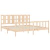 vidaXL Estructura de cama con cabecero madera maciza 180x200 cm