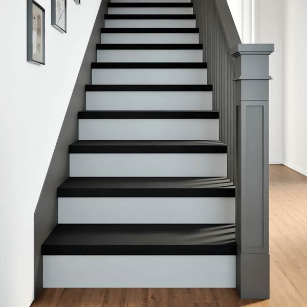 vidaXL Pelda&ntilde;os de escalera 20 uds madera maciza roble marr&oacute;n oscuro