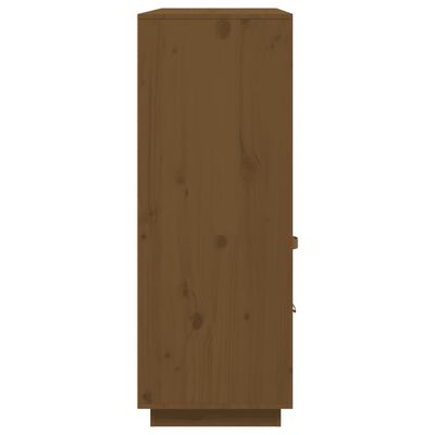 vidaXL Aparador alto madera maciza de pino marrón miel 100x40x108,5 cm