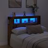 vidaXL Cabecero con LED madera ingenier&iacute;a envejecida 140x18,5x103,5 cm