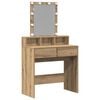 vidaXL Mesa de Tocador Roble artisan 80 x 41 x 144.5 cm