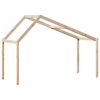 vidaXL Techo de cama infantil madera maciza pino 203x95,5x142 cm