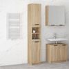 vidaXL Armario de ba&ntilde;o madera ingenier&iacute;a roble Sonoma 32x34x188,5 cm