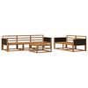 vidaXL Conjunto de sof&aacute;s de exterior 6 pcs Natural