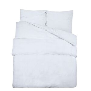 vidaXL Juego de funda n&oacute;rdica microfibra ligera blanco 140x200 cm