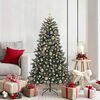 vidaXL &Aacute;rbol de Navidad artificial Verde 150 cm PVC, Pl&aacute;stico y Acero