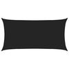 vidaXL Toldo Vela Negro 2,5 x 6 m HDPE