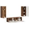 vidaXL Conjunto de mueble de TV Montaje en la pared 2 pcs Madera vieja