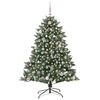 vidaXL &Aacute;rbol de Navidad artificial Verde 150 cm PVC, Pl&aacute;stico y Acero