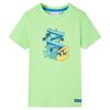 vidaXL Camiseta infantil verde ne&oacute;n 116