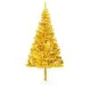 vidaXL &Aacute;rbol de Navidad preiluminado con luces y bolas dorado 240 cm