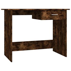 vidaXL Escritorio madera contrachapada roble ahumado 100x50x76 cm