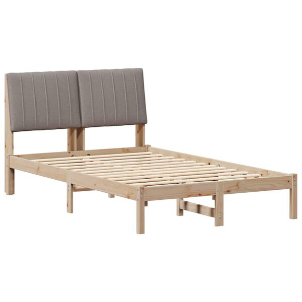 vidaXL Estructura de cama Marr&oacute;n 120 x 190 cm Madera de pino macizo