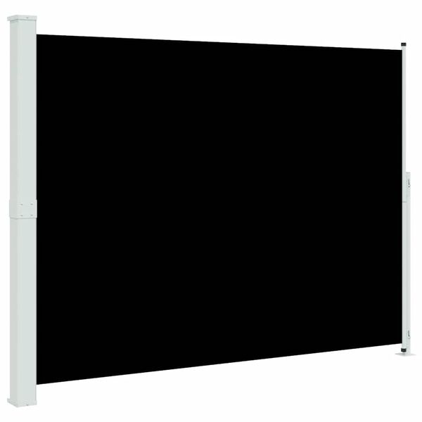vidaXL Toldo lateral retr&aacute;ctil para patio negro 220x300 cm